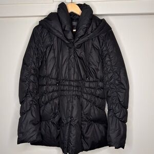 Steve Madden Mid-Length slim fit Puffer,Jacket cinch waist gunmetal hardware SZL
